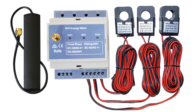 Three Phase Wi-Fi Energy Meter (WEM3080T)